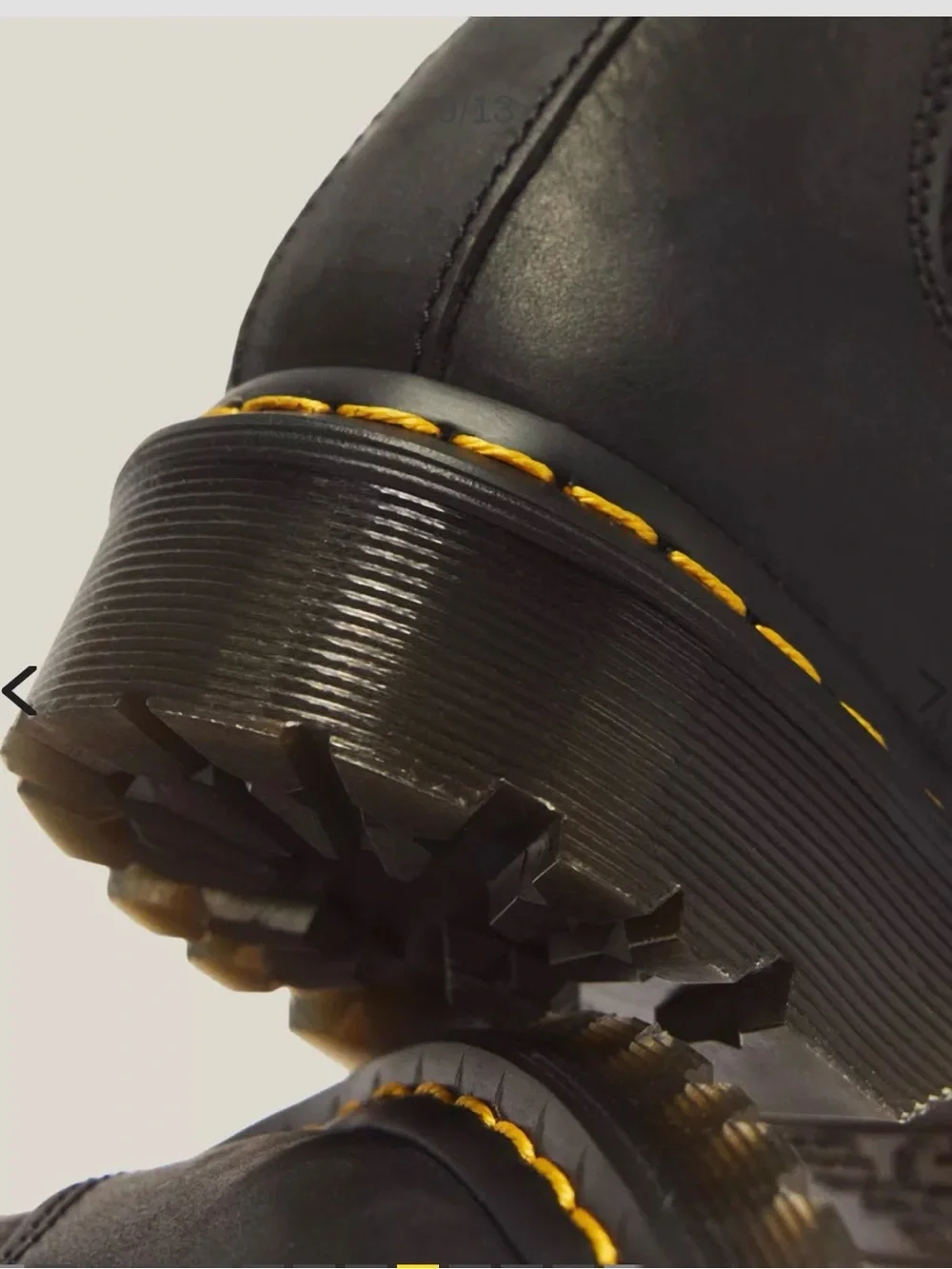 Dr. Martens Black Leather Chelsea Ankle Boots with Cream Fur Lining